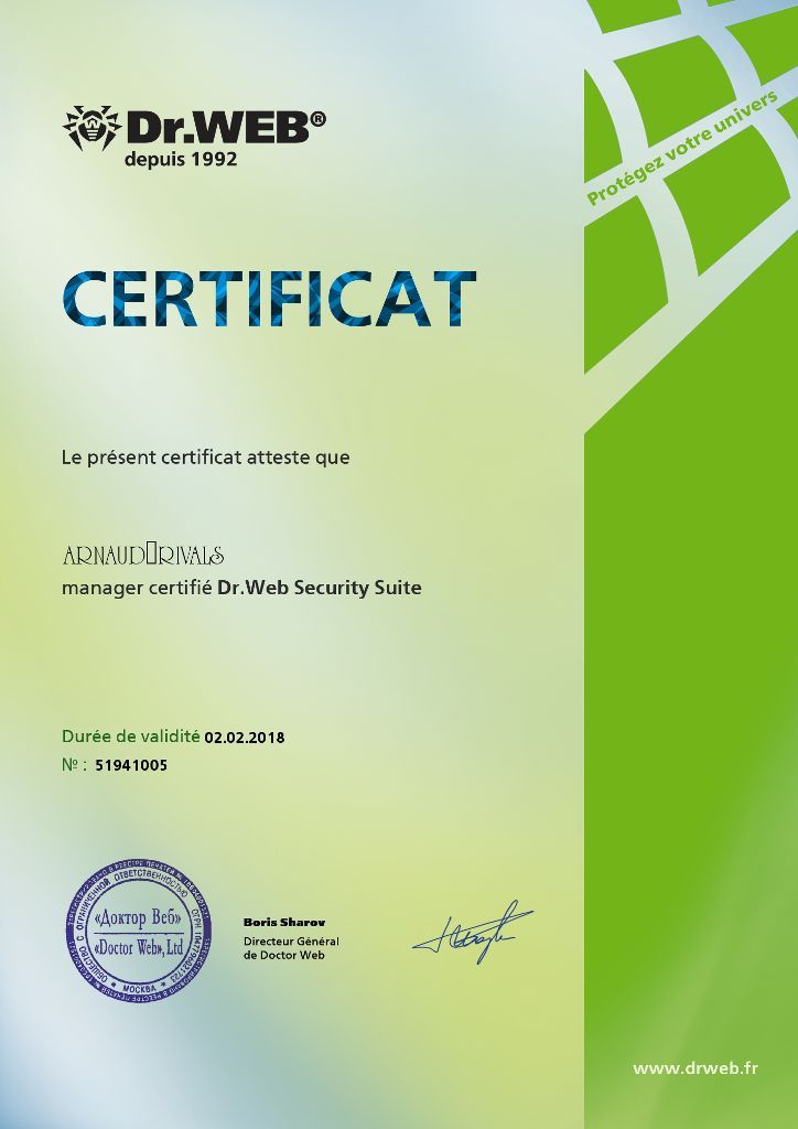 Certificat-DR-WEB
